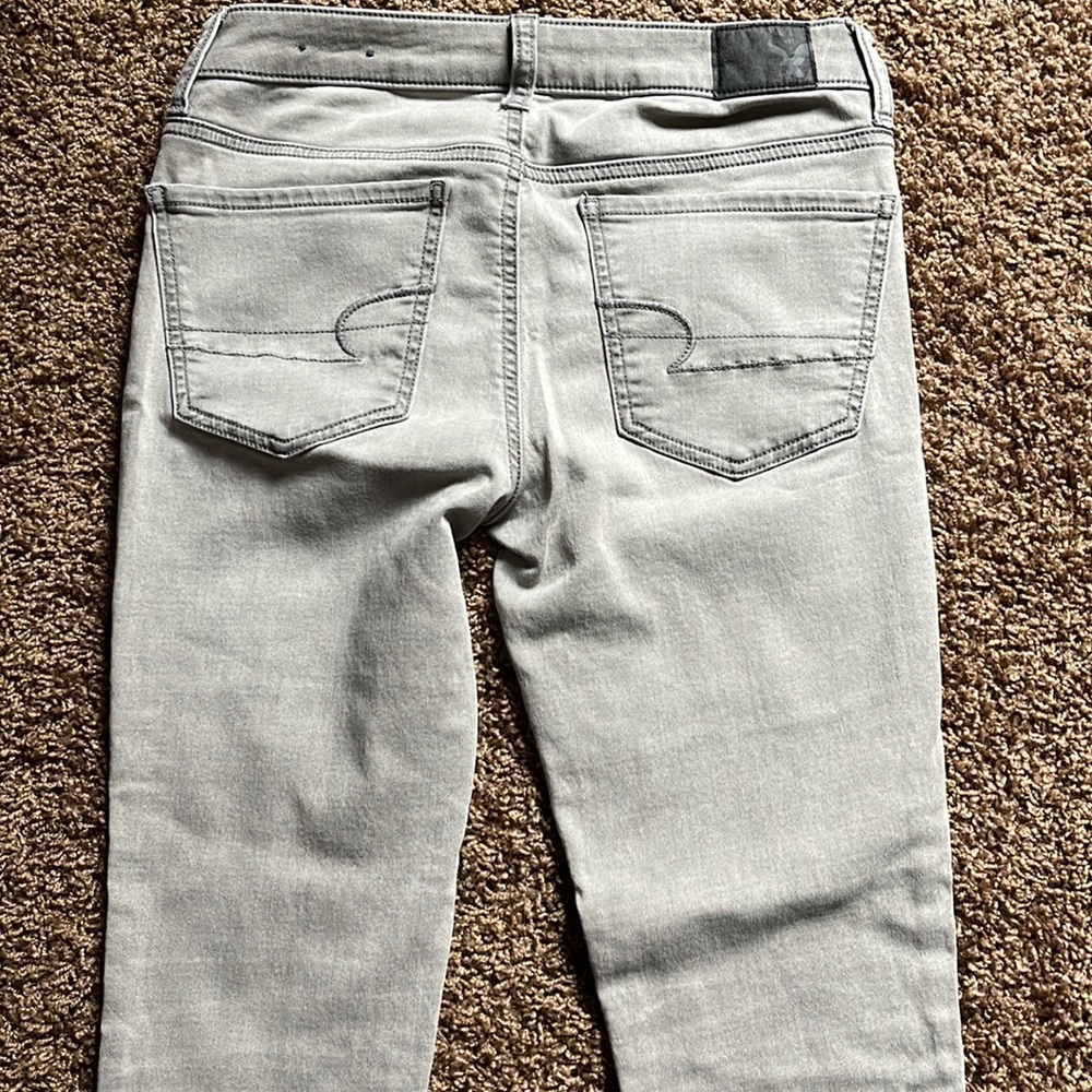 American eagle light gray jeggings